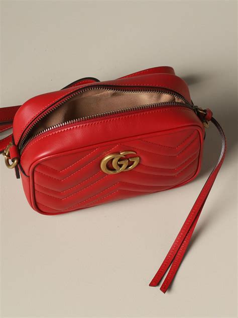 gucci vintage red crossbody|Gucci crossbody strap shoulder bags.